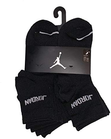 Jordan Jumpman Quarter Socken für Jungen, Größe 5-7Y/9-11 (Sockengröße), 6er-Pack