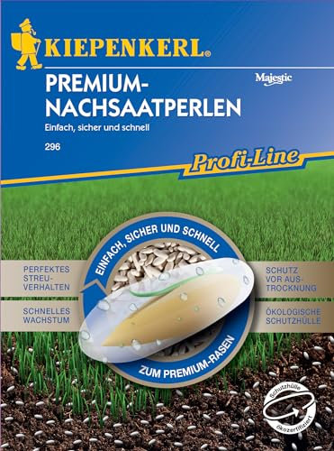 Kiepenkerl Profi-Line Premium-Nachsaatperlen 296, 0,1 kg für 3 bis 4 m² - Einfach, sicher und schnell - Rasensamen, Grassamen, Rasensaat, Saatgut