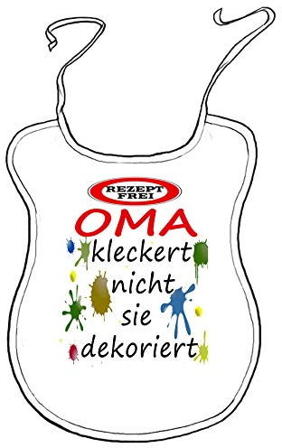 Kleckerlatz Scherz-Latz für Erwachsene Oma Baby-Lätzchen