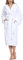 Ladeheid Peignoir de Bain Éponge 100% Coton Femme LA40-193 (Blanc-1 (Grammage 400), S)
