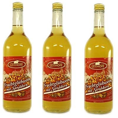 3 Flaschen Sanddorn Glühwein á 0,75l (9% vol.)