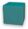 Betten-ABC KUBI Sitzhocker Sitzwürfel Bodenkissen Fußhocker 40x40x40 cm fünf Farben Wohnzimmer, Kinderzimmer, Gästezimmer oder Flur (Farbe: Türkis)