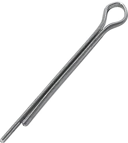 AERZETIX - C47900 - Lot de 100 Goupilles fendues Ø1x17mm - goupille épingle/d'attelage - DIN 94 ISO 1234 - dureté 4.8 - en acier zingué