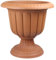 Plastic Flower Plant Pot Holder Stand. Decorative Garden URN Planter. (9.8L / 25.3L / 47L) (No:2 (25.3 Lt), Terra Cotta)
