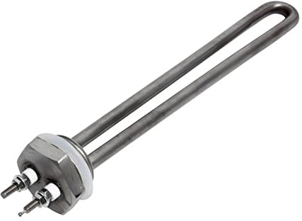 Gfecc All 304SUS Low Wattage Immersion Heating Element Water Heater 1inch NPT/BSP DC12V/24V 200W 190mm