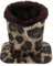 MILISTEN Plüschgekleidete Brille Halterstand Anti- Scratch- PU- Leder- Brillenhalter für Schreibtische Oder Nachttische Leopard