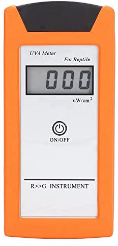JUJIAN Reptil -Indexmesser, 0-1999 μW/Cm² -Kraftprüfer 3,5-Bit LCD A-Solllampe für Raupenlampe A Tägliche Erkennung