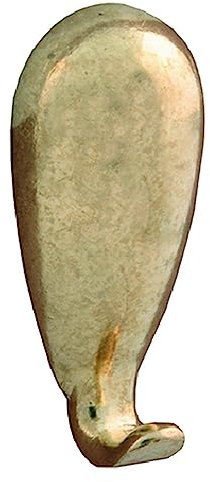 1BLISTER GANCIO PER QUADRI 'GOCCIA' mm 30 - pz. 5 bronzato