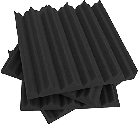Nicfaky 12 Pack Akustik Schaum Wand Paneele 30X30X5Cm Schallschutz Paneele,Heim Studio GeräUsch UnterdrüCkung Schaum Fliesen SchalldäMmendes Paneel