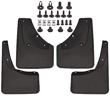 Blueshyhall Parafango auto per Jimny JB64 JB74 2019 – 2023, 4 pezzi paraspruzzi auto anteriore e posteriore paraspruzzi auto ABS, parafango per auto auto