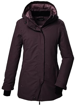 killtec Donna Parka funzionale/parka con cappuccio KOW 93 WMN PKR, pflaume, 40, 41817-000