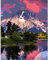 AIRDEA Montagne Peinture Numero Adulte, DIY Kit Activité Manuelle Peinture Acrylique, Peinture par Numero Adulte avec Pinceaux et Acryliques pour la Décoration Maison 40x50 cm (Pas de Cadre)