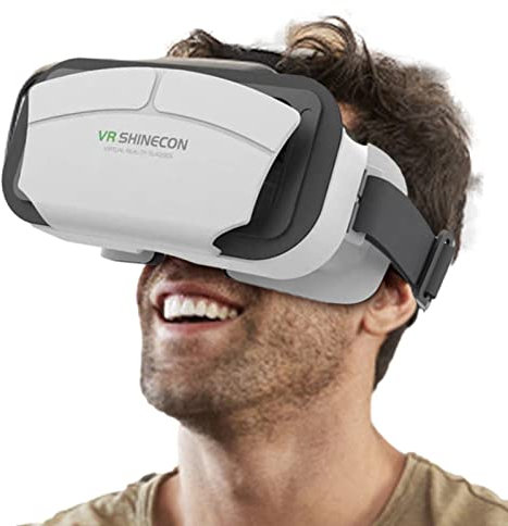 Zestvria Phone Vr Headset - Vr Headset, Vr Headset Goggles | Adjustable Adults Vr Headset, Comfortable Vr Goggles, Lightweight Vr Headset, Adjustable Phones Vr Viewer, Vr Headset for Smartphones