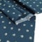 TOLKO Baumwollstoff Meterware Baumwolle mit Blumen Muster | weiche Baumwoll-Popeline zum Nähen Dekorieren als Kleiderstoff Dekostoff Bezugsstoff (Blau Blume)