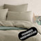 Seralino Perkal Kissenbezüge 80x80 Beige/Taupe (2er Set) | 100% Bio Baumwolle | atmungsaktiv | Kopfkissenbezug 80x80 mit Reißverschluss | Kissenbezüge 80x80 Bio Baumwolle Bettwäsche| Oeko-Tex
