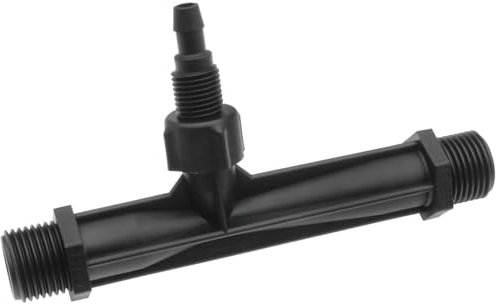 safycaby 1 PCS Black Venturi Injector 1/2 Inch Venturi Fertilizer Injector Outdoor Agricultural Irrigation Equipment Tools (G1/2)