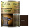 Contura 3in1 Rostschutzfarbe Metallschutzlack Seidenmatt RAL Metall Lack Farbe Grundierung (RAL 8017 (Intern: Dunkelbraun), 2,5 Liter)