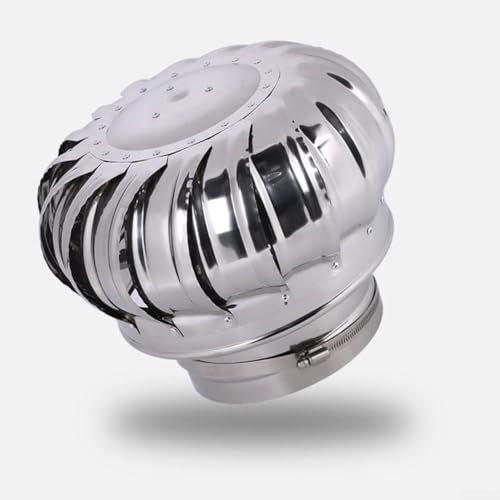 Oniissy Tapa giratoria de acero inoxidable para chimenea, protege el tubo de combustión, cubierta giratoria de acero inoxidable, 100/110/150/160/200 mm (Ø200 mm)