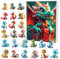 Adventskalender 2024 Weihnachten,2D-Acryl-Anhänger Drachen Adventskalender für Kinder,Frauen Halloween Adventskalender