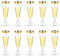 Verres Flute Champagne Plastique, 10 Pièces Ensemble de Verres à Champagne en Plastique, Gobelet a Biere Vin Cocktail 150ml, Verres à Champagne en Plastique Réutilisables pour Mariages, Anniversaires