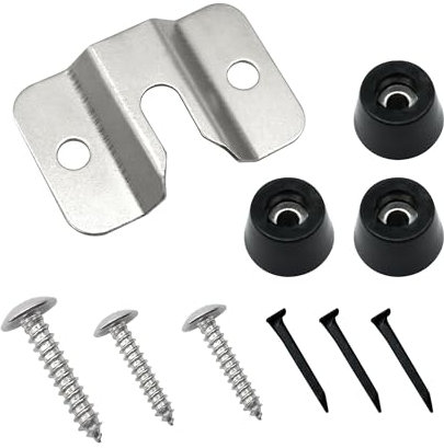 Mebamce Portable Dartboard Mounting Bracket Kit, Includes Screws, Nails and Stabilisers Dart Board Hanging Kit Dart Board Hardware Wall Bracket for Hanging Dartboard