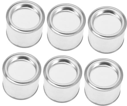 Healifty Small Empty Metal Paint Buckets with Lids Sealed round Storage Containers for Paint and Solvents Sturdy Unlined Tins for DIY Crafts and Industrial Use and Sample Collection