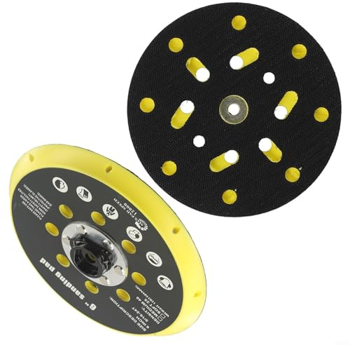 HEIBTENY Grade 6 Inch Sander Backing Pad for Smooth Finishing on For BO6030 & BO6040, 17-Hole Ventilated Plastic Pads for Orbital Sanders for ES150 ET2 and ETS 150 Series