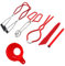 HOLIDYOYO 1 Set Set di marmellata cibo muratore completare sollevatore kit per fare marmellate chiave inglese forniture di conserve imbuto per marmellata apri coperchio ferro da stiro rosso