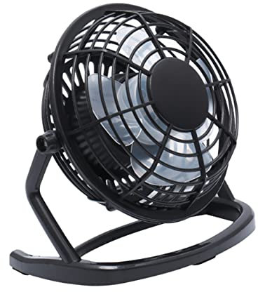 SHINEOFI Mini Ventilateur USB Portable Ultra Silencieux Ventilateur de Bureau Personnel Compact et pour Maison et Bureau Noir