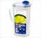 2 x 2 Litre Clip & Lock Plastic Juice Drinks Jugs Storage Kitchen Party Jug