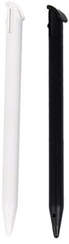 Générique Remplacement Lot de 2pcs Stylet Tactile Plastique pour New 3DS LL/XL - Noir et Blanc