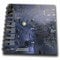 3dRose Blue Computer Chip Macro Photography-Microchip-Motherboard Electronics Circuits-Tech Geek Nerd Mini Notepad, Multi-Colour, 4 x 4-Inch