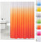 Sanilo Duschvorhang, viele einfarbige Duschvorhänge zur Auswahl, hochwertige Qualität, inkl. 12 Ringe, wasserdicht, Anti-Schimmel-Effekt (180 x 200 cm Orange)