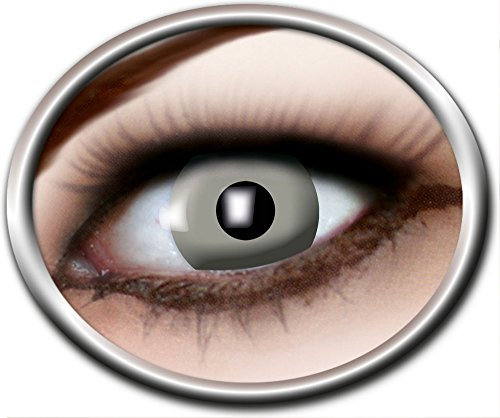 Zoelibat Eyecatcher Motivlinsen - Vampire Grey m33 - farbige 3-Monats-Kontaktlinsen - zu Vampir Geist Halloween Cosplay Kostüm