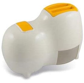 Reber - Grattugia elettrica Fido, 140 watt, guscio in plastica, rullo in acciaio, bianco/giallo