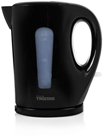 Tristar Wasserkocher - 1,7 Liter Fassungsvermögen, 2200 Watt, Füllmengenmarkierung, Strix-Controller, WK-3384, Schwarz