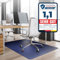 Office Marshal® Bodenschutzmatte in Trendfarben | 90 x 120 cm für Hartböden | ohne schädliche Weichmacher und PVC | Größe und viele Farben zur Auswahl (Dunkelblau)