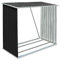 vidaXL Abri de Stockage de Bois Abri de Chauffage de Bois Abri de Jardin Rangement Extérieur Durable Acier Galvanisé 163x83x154 cm Anthracite