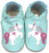 HOBEA-Germany Kitaschuhe Safestep, Kinderhausschuhe, Lederschuhe (Einhorn Mint, 28/29)