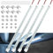 Linkstyle 4PCS 12V Barra Luminosa LED Interna, 48 LED con Interruttore, 6500K Striscia Sottile per Auto Camion Camper Barca Armadio