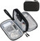 Colorlife Sac de Rangement Câbles Grande capacité,Organisateur de Voyage pour Accessoires Electronique Sac Électronique pour Câbles, Chargeur, Adaptateurs, Disque USB, 21x12.5x6.5cm, Noir