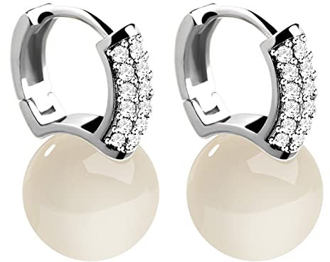 Geometrische Kristall-Schmuck-Ohrringe Premium-grüne Blatt-Ohrringe Kegel Ohrringe (A-A, One Size)