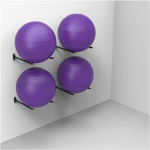 Ball-Wandhalterung, einzelnes Yoga-Ball-Ausstellungsregal, Ständer mit kompletten Kits, Ballhalter, for Yoga-Bälle in der Schule, im Fitnessstudio oder zu Hause (Size : 4 pcs)