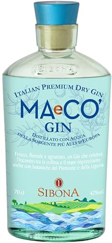 Gin MAeCO Sibona cl70 Italian Premium Dry Gin
