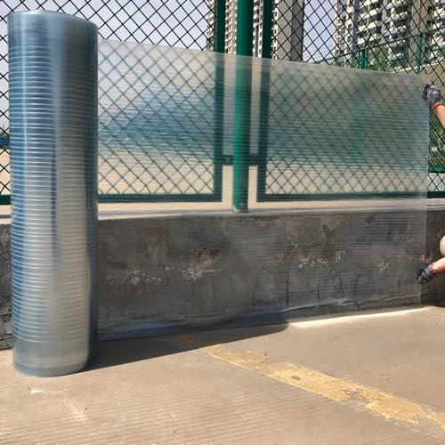 Dachplatten aus Polycarbonat,UV-beständig Klar Gewächshaus Platten Stegplatten,Sonnenschutz Regenschutz,Vordach für Draußen,Carports Überdachung,Ersatzplatten,Leicht zu Schneiden (1,2m x 7m)