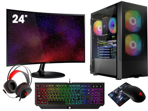 VIST Gaming PC Komplett Set R7 5700G 16GB VEGA8 SSD 1TB WiFi Win11 24