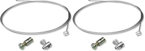 cyclingcolors Kabel reparaturset seilzug bowdenzug gaszug bremszug schaltzug kupplungszug Silber 2m (Packung mit 2)
