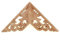 Ornamento artigianale in legno, Armadietto for ante 2 pezzi Applique decorative in legno massello di piccole dimensioni Decorazioni for la casa vintage Arredamento Decorazione floreale 8 cm