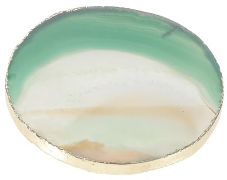 WEKADRIN Agate Placemat Coaster Round Heat Insulation Mat Coasters for Drinks Natural Stone