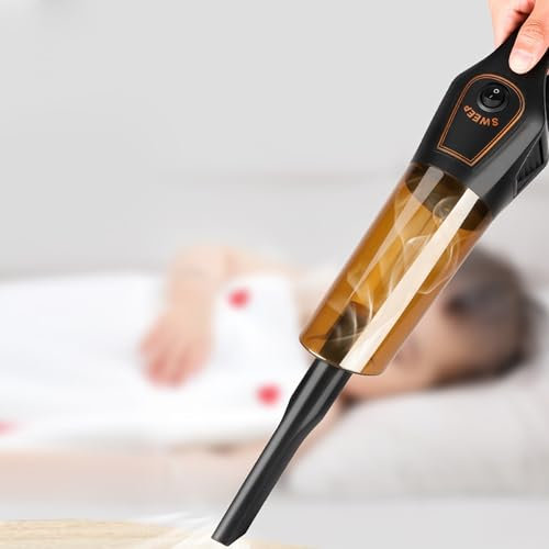 UUE Handstaubsauger, Handstaubsauger Akku Testsieger, 6000Pa Tischstaubsauger mit Akku Testsieger, Akku-Handstaubsauger mit Waschbar HEPA-Filter, Kabellos Nass & Trocken Handsauger für Auto, Haus